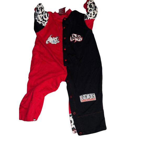 Vintage Disney's 101 Dalmatian red and white long sleeve romper one piece sz 18m - Picture 6 of 11